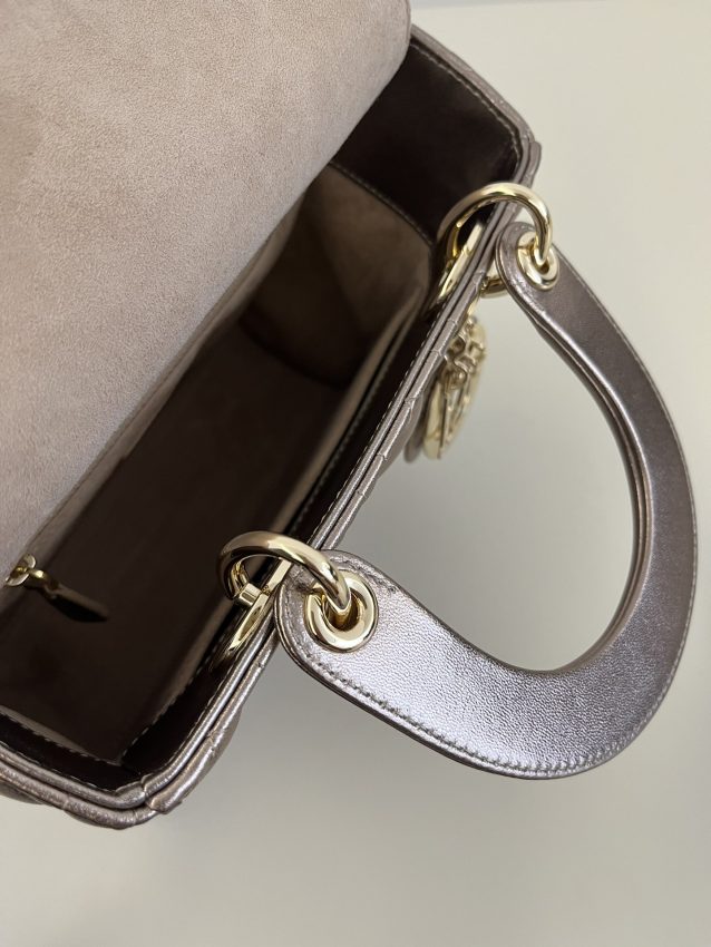 Replica Lady Dior Golden Metallic ABC - top-rated replica designer bag