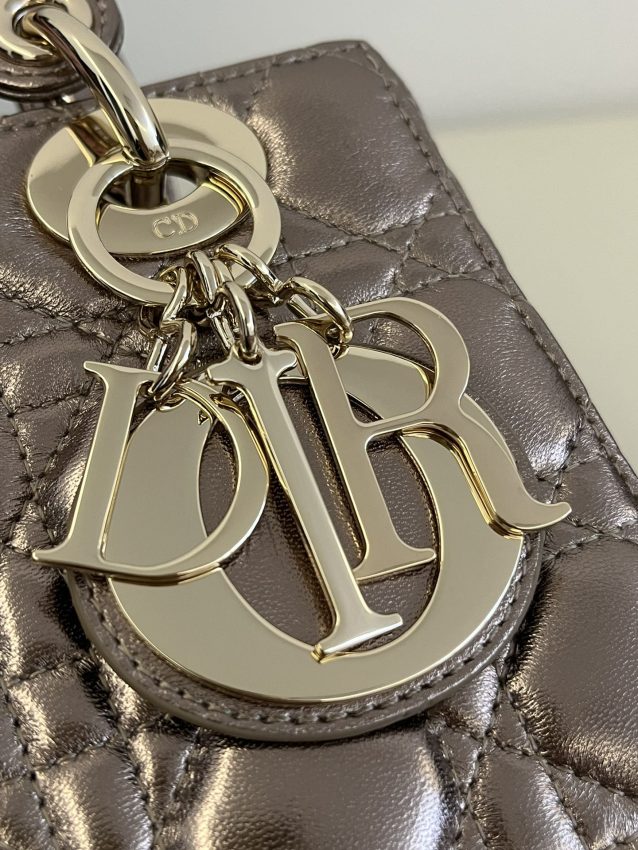 Replica Lady Dior Golden Metallic ABC - best-selling designer handbag dupe