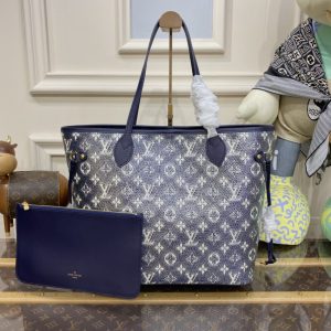 Replica Louis Vuitton Neverfull MM Denim Blue - best-selling designer handbag dupe