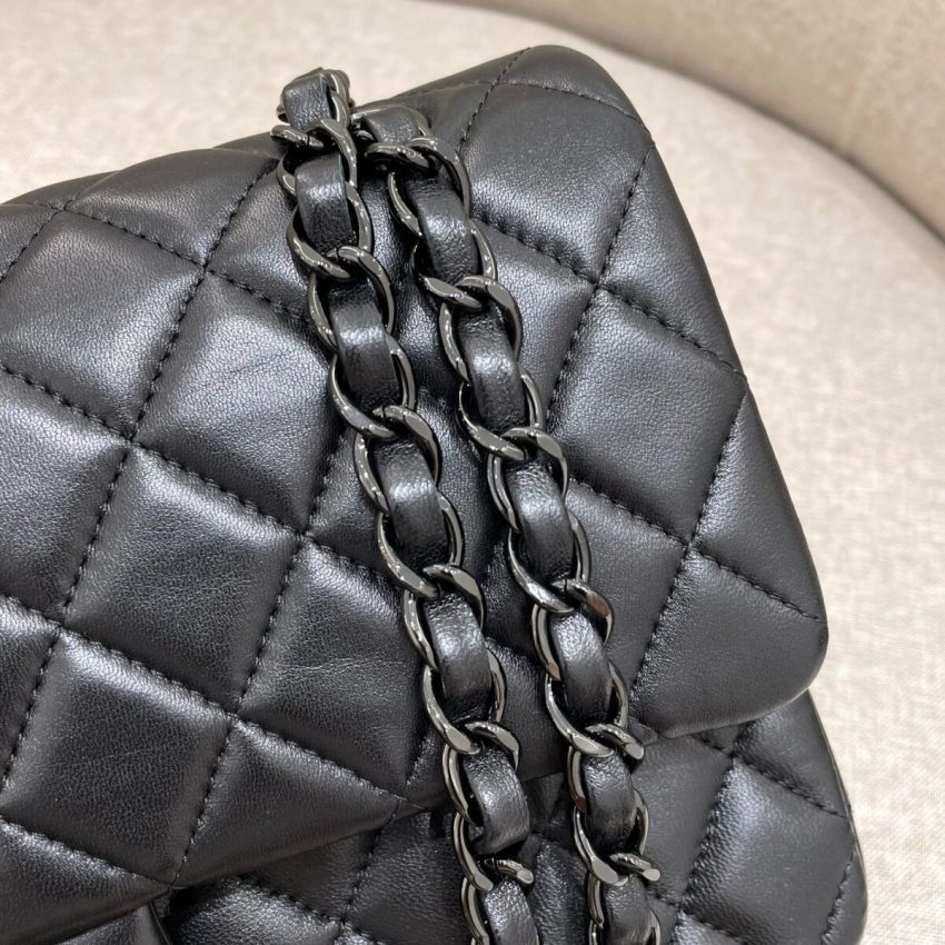 Replica CHANEL Classic Flap 25cm All Black - authentic-look luxury purse replica