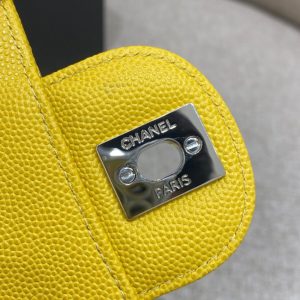 Replica CHANEL Classic Flap 17cm Bright Yellow - near-authentic luxury replica handbag