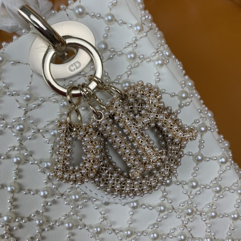 Replica Lady Dior White Pearl - 1:1 designer replica handbag