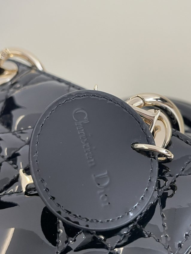 Replica Dior Lady D-Joy Mini Bag Black Patent - elite superclone designer purse