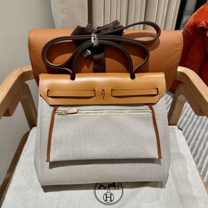 Replica Hermes Herbag 31cm Circuit Orange - realistic designer-inspired fake bag