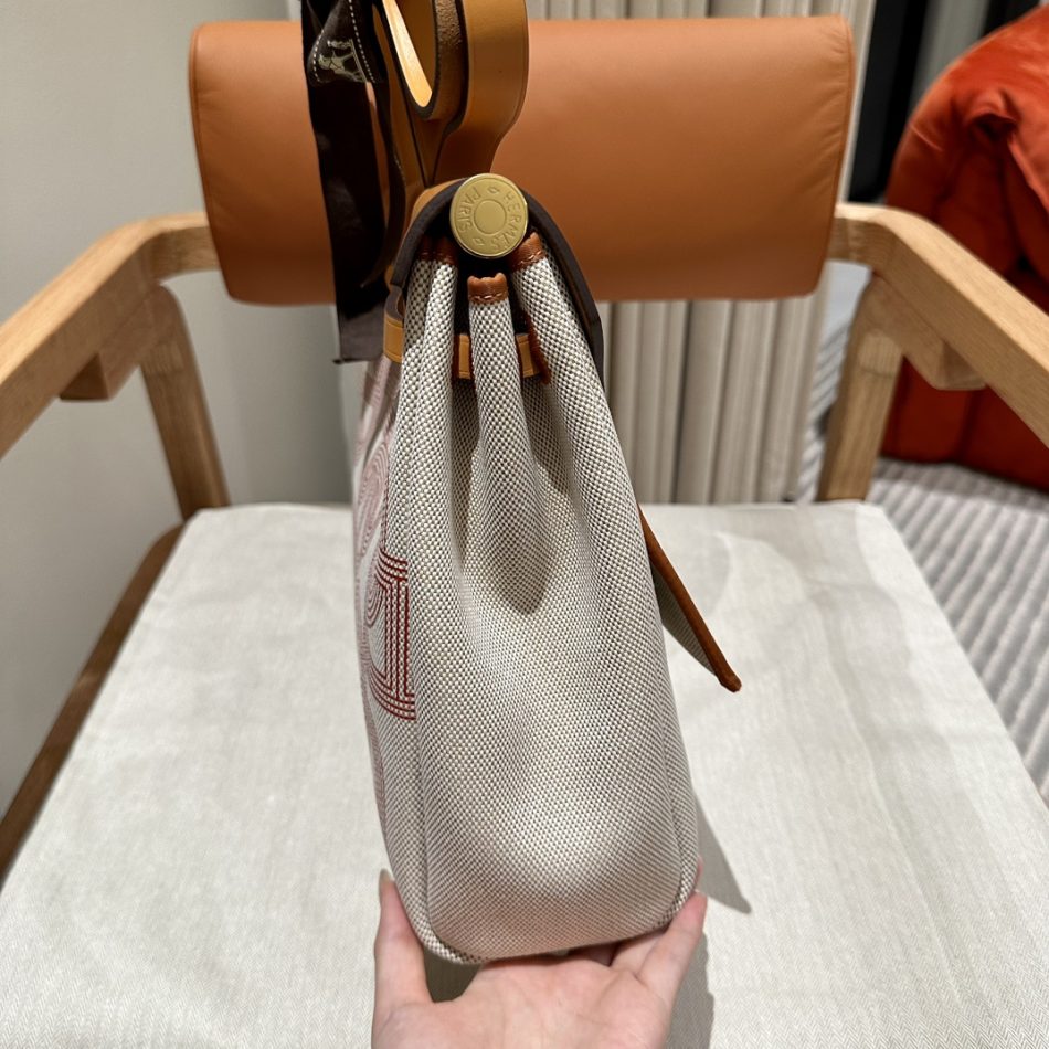 Replica Hermes Herbag 31cm Circuit Orange - best-selling designer handbag dupe