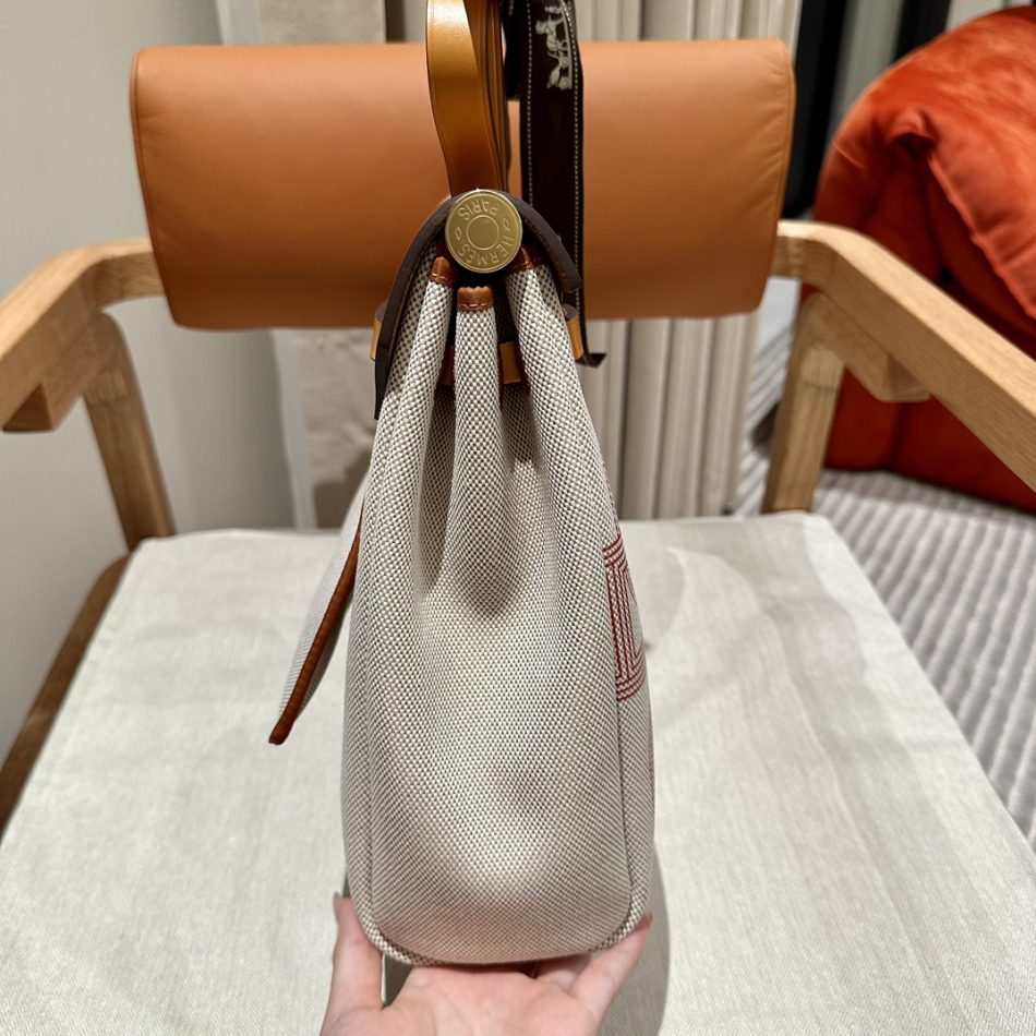 Replica Hermes Herbag 31cm Circuit Orange - high-quality designer bag clone