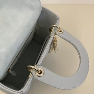 Replica Lady Dior Sky Blue ABC - premium 1:1 fake handbag model