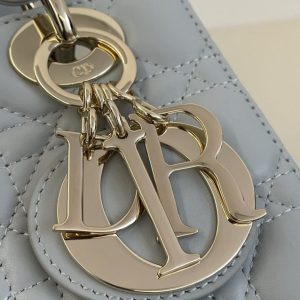Replica Lady Dior Sky Blue ABC - high-end fake designer purse