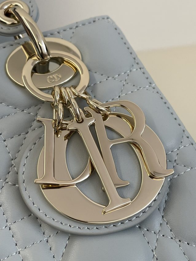Replica Lady Dior Sky Blue ABC - high-end fake designer purse