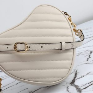 Replica Gucci Interlocking G Mini Heart White - authentic-look luxury purse replica