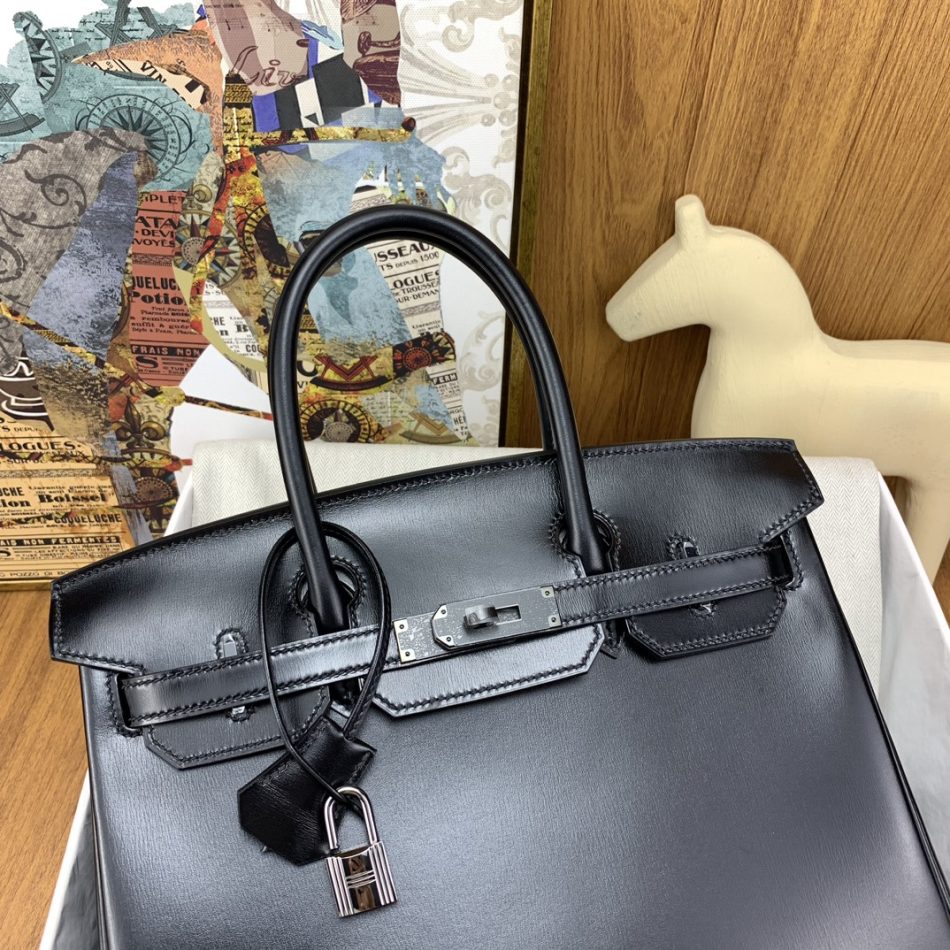 Replica Hermes Birkin Royal Box Black - top-rated replica designer bag