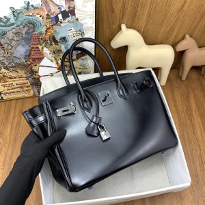 Replica Hermes Birkin Royal Box Black - best-selling designer handbag dupe