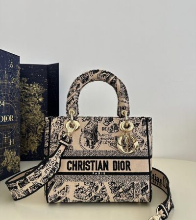 Replica Lady Dior D-Lite Beige Paris - high-accuracy replica luxury purse