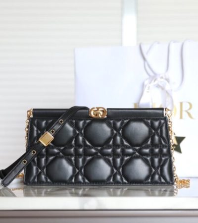 Replica Dior Miss Caro Noire Clutch - premium-grade designer purse dupe