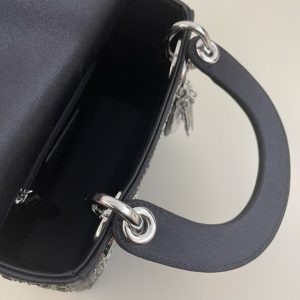 Replica Lady Dior Mini Satin Black - premium-grade designer purse dupe