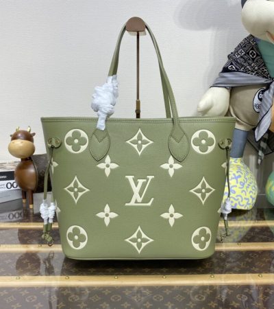 Replica Louis Vuitton Neverfull MM Green - 1:1 designer replica handbag
