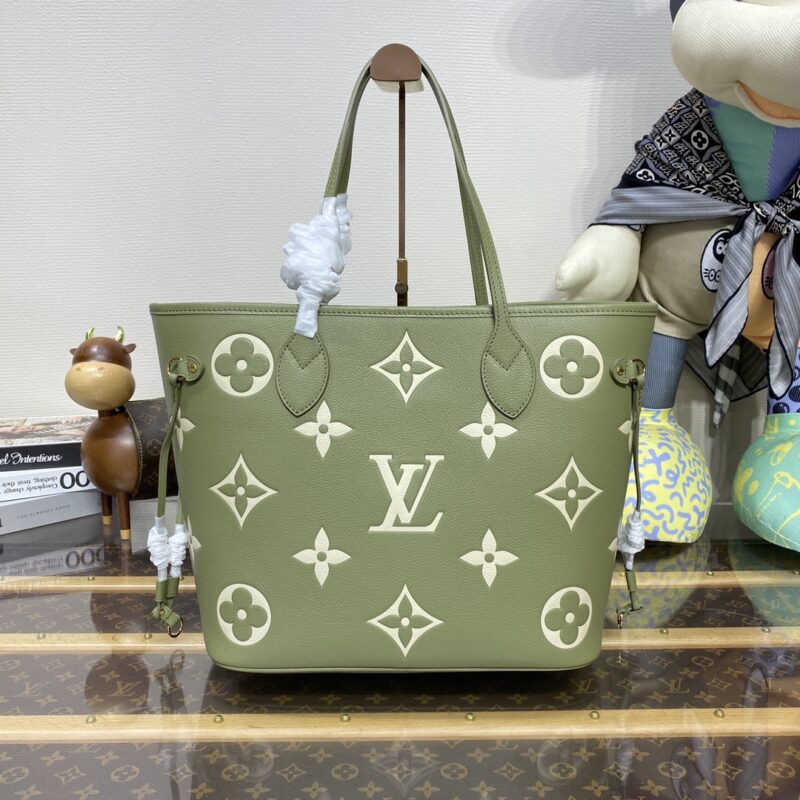 Replica Louis Vuitton Neverfull MM Green - 1:1 designer replica handbag