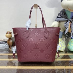 Replica Louis Vuitton Neverfull MM Bordeaux - best quality luxury bag dupe