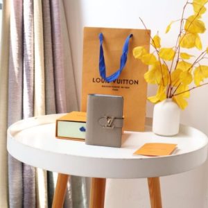 Replica Louis Vuitton Vertical Compact Wallet Beige - 1:1 designer replica handbag