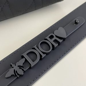 Replica Lady Dior Matte Black ABC - ultra-realistic fake designer tote