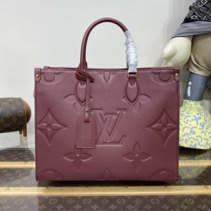 Replica LV OnTheGo Bordeaux - premium-grade designer purse dupe