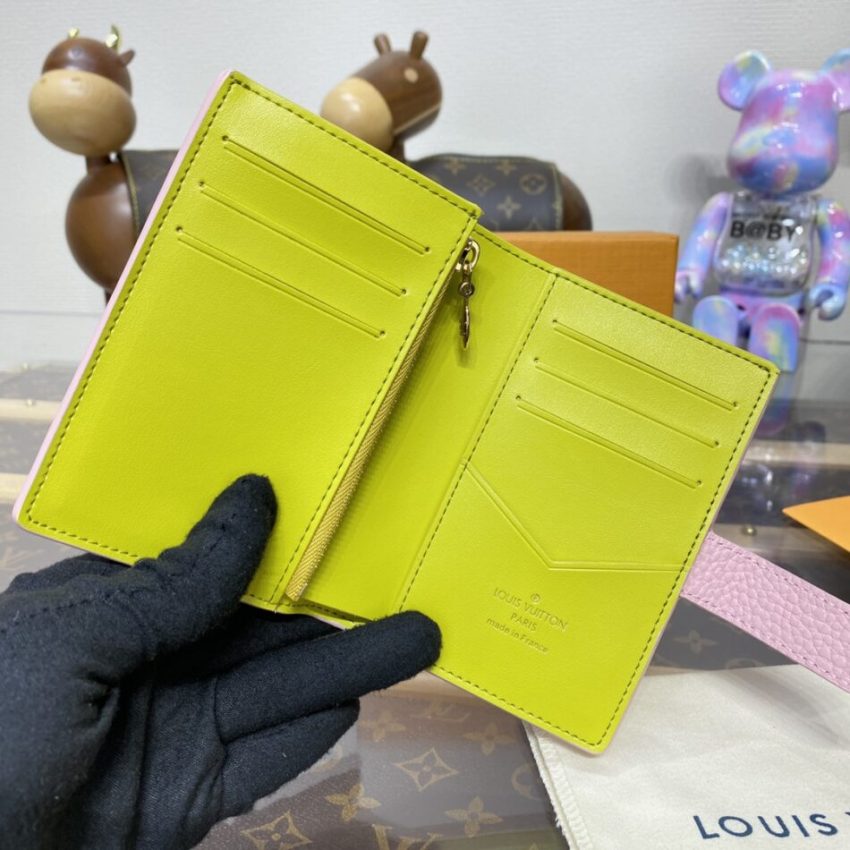 Replica Louis Vuitton Vertical Compact Wallet Pink - elite superclone designer purse
