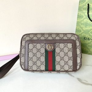 Replica Gucci Ophidia GG Clutch Beige - high-accuracy replica luxury purse