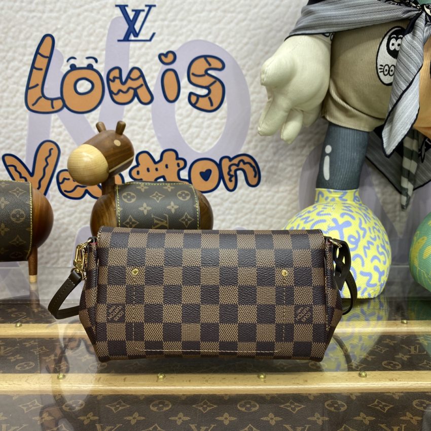 Replica Louis Vuitton Favorite Brown Grid - high-accuracy replica luxury purse