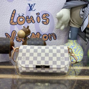 Replica Louis Vuitton Favorite White Grid - top-rated replica designer bag