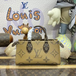 Replica LV OnTheGo East West Brown - best quality luxury bag dupe