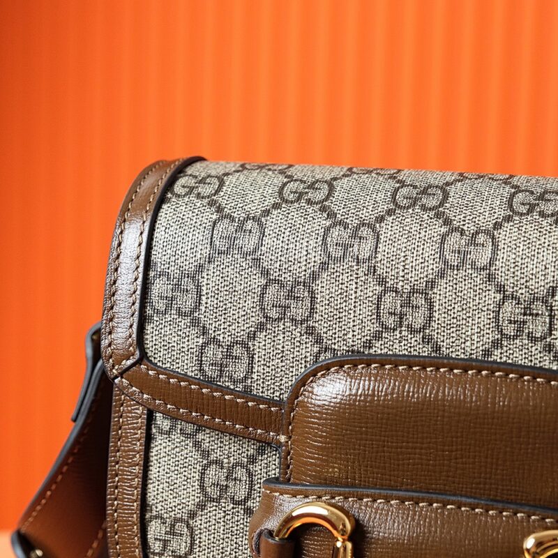 Replica Gucci Horsebit 1995 Semi-circular Canvas - premium-grade designer purse dupe