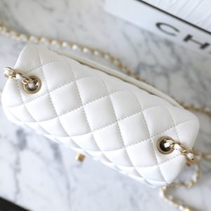 Replica CHANEL CF 20 cm Golden Ball White - top-rated replica designer bag