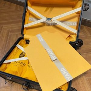 Replica Goyard Bourget Travel Suitcase Black - top-rated replica designer bag