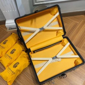 Replica Goyard Bourget Travel Suitcase Black - top-rated replica designer bag