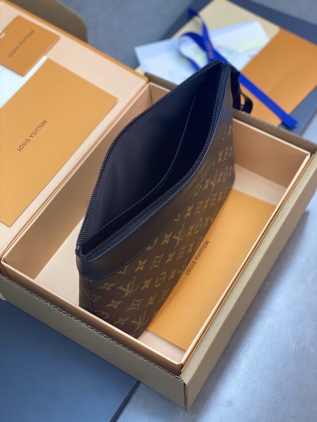 Replica Louis Vuitton Pochette Voyage Souple Brown - premium-grade designer purse dupe