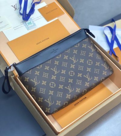 Replica Louis Vuitton Pochette Voyage Souple Brown - premium-grade designer purse dupe