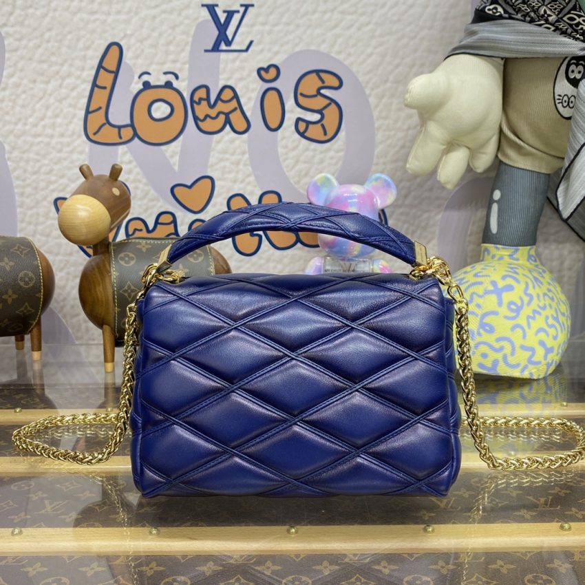 Replica Louis Vuitton Go-14 Blue - top-rated replica designer bag