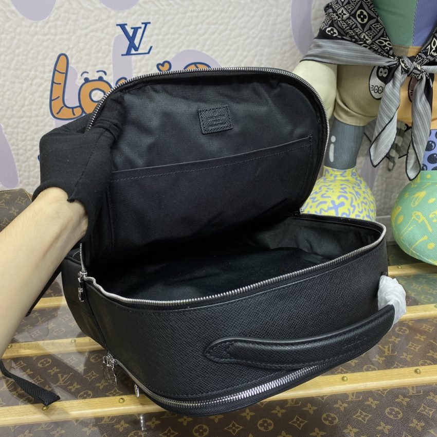 Replica Louis Vuitton Avenue Backpack Black - high-end fake designer purse