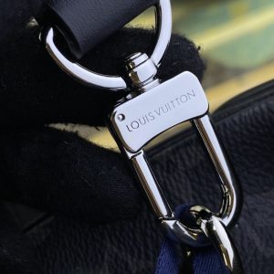 Replica Louis Vuitton Nano Steamer Black Canvas - authentic-look luxury purse replica