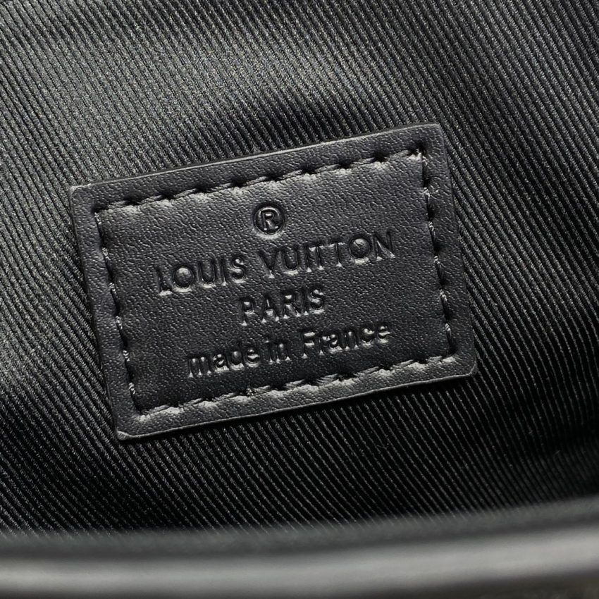 Replica Louis Vuitton Nano Steamer Black Canvas - near-authentic luxury replica handbag