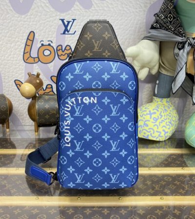 Replica Louis Vuitton Avenue Slingbag Blue - near-authentic luxury replica handbag