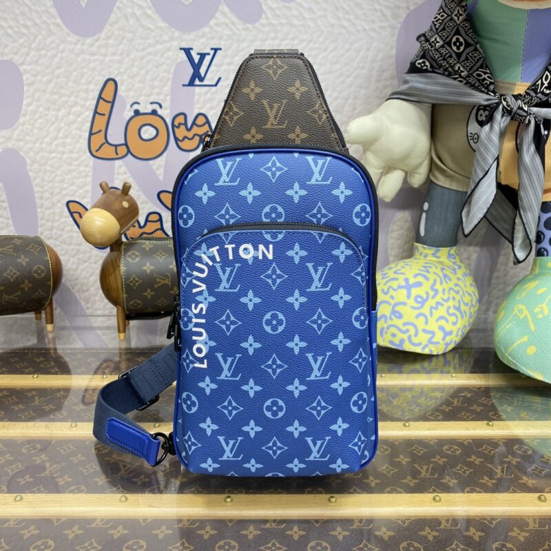 Replica Louis Vuitton Avenue Slingbag Blue - near-authentic luxury replica handbag