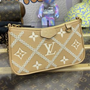Replica Louis Vuitton Easy Pouch Apricot - best-selling designer handbag dupe