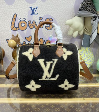 Replica Louis Vuitton Speedy Bandouliere 25 Wool - top-rated replica designer bag