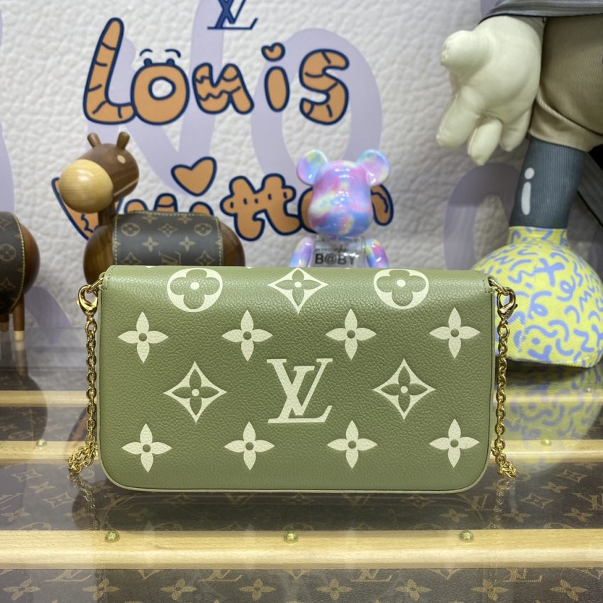 Replica Louis Vuitton Félicie Pochette Green - elite superclone designer purse