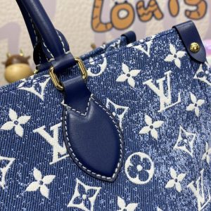 Replica LV OnTheGo Blue Denim - top-rated replica designer bag