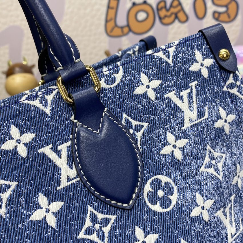 Replica LV OnTheGo Blue Denim - top-rated replica designer bag