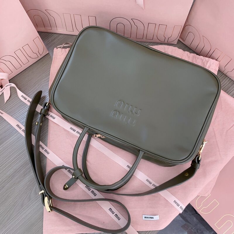 Replica Miu Miu Arcadie Small Full Grey - 1:1 designer replica handbag