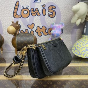 Replica Louis Vuitton Multi Pochette Accessoires Black - best-selling designer handbag dupe