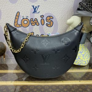 Replica Louis Vuitton Loop Hobo Black - realistic designer-inspired fake bag